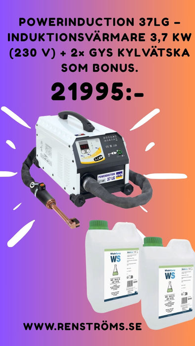 GYS Induktionsvärmare Powerinduction 37 LG – 3700W + 2L Kylvätska på köpet