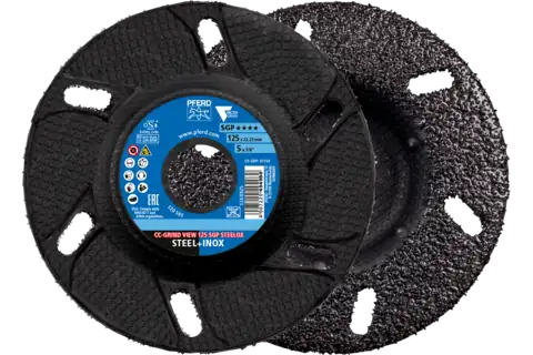 PFERD CC-GRIND VIEW Slipskiva 125x22,23 mm Special Line SGP STEELOX