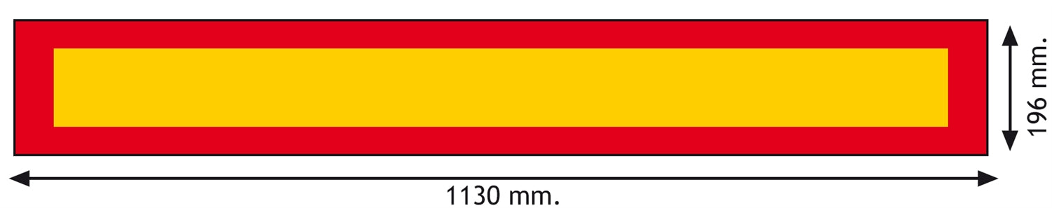 Reflexskylt släp