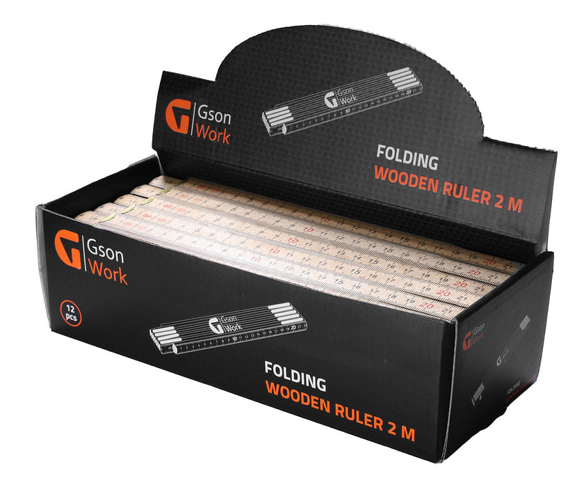 Folding Wooden Ruler 2 m