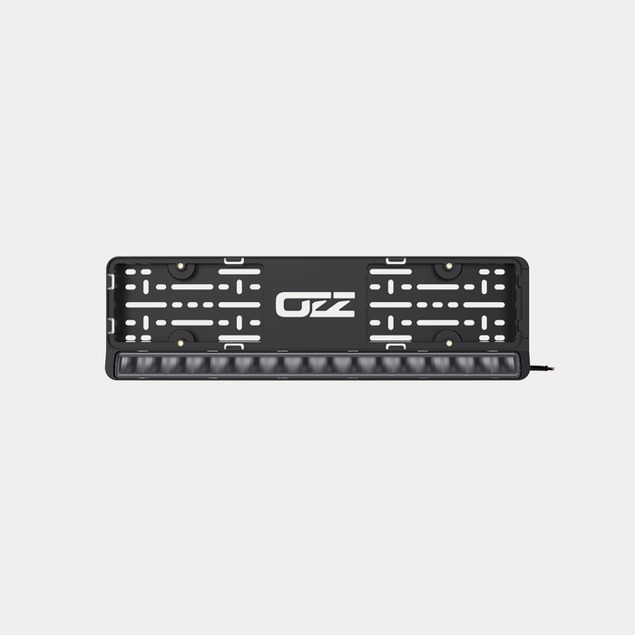 OZZ LP1 REGSKYLTSHÅLLARE M LJUSRAMP SVART