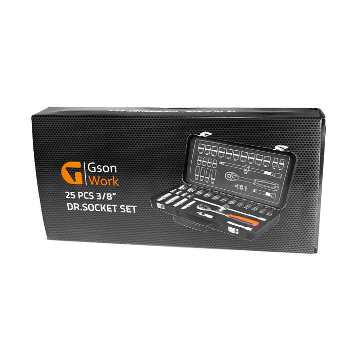 3/8"Dr. Socket Set 25 delar
