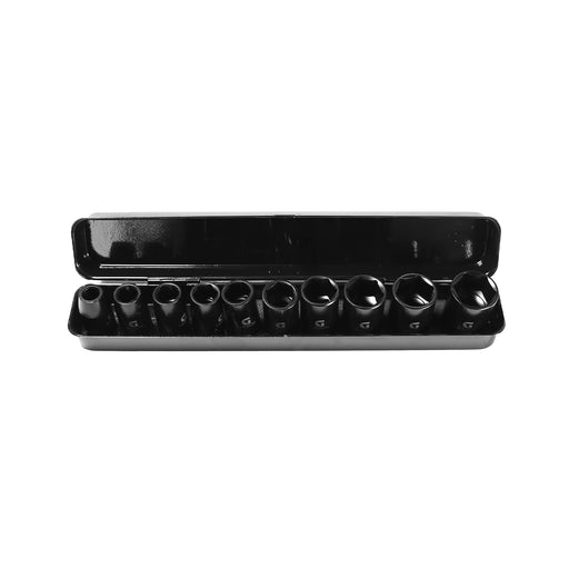Impact Socket Set 10 delar 1/2" 10121314151719212224 mm