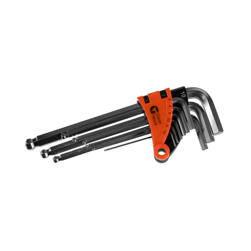 Ball Point Hex Key Set 9 delar 15 2 25 3 4 5 6 8 10 mm