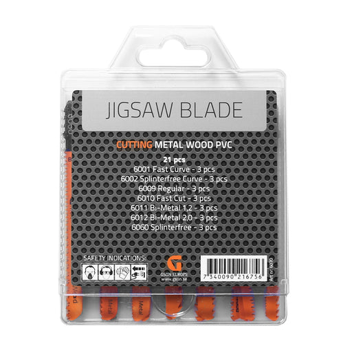 Jigsaw Blade Set 21 delar