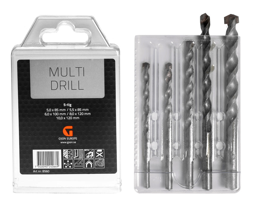 Multi Drill Set 5 delar