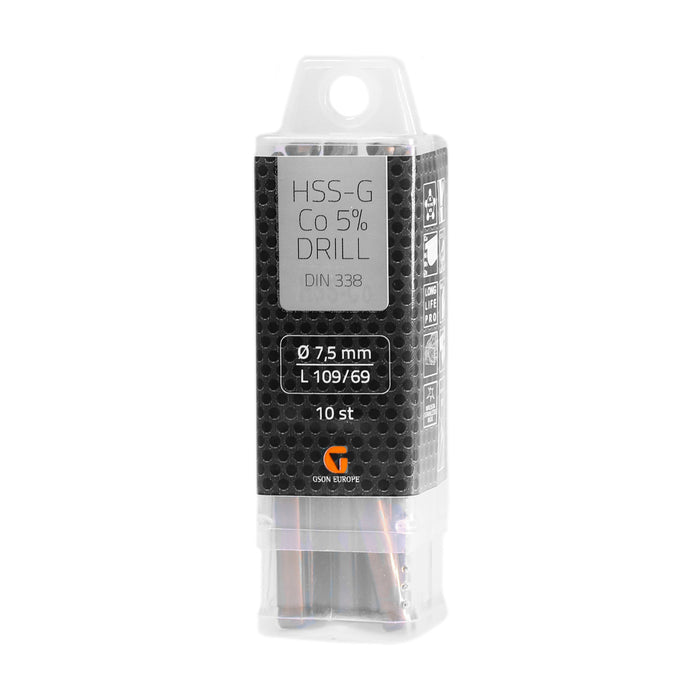 HSS-G Cobolt 5% Drill  10,2 mm (5 st)