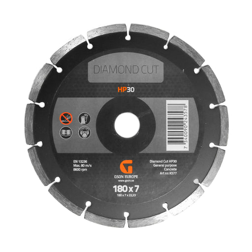 Diamond Cutting Disc HP30 180 x 7 x 2223 mm