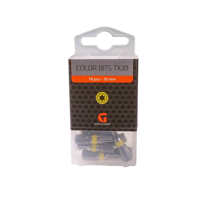 Color Bits Torx 20 25 mm 10st/frp